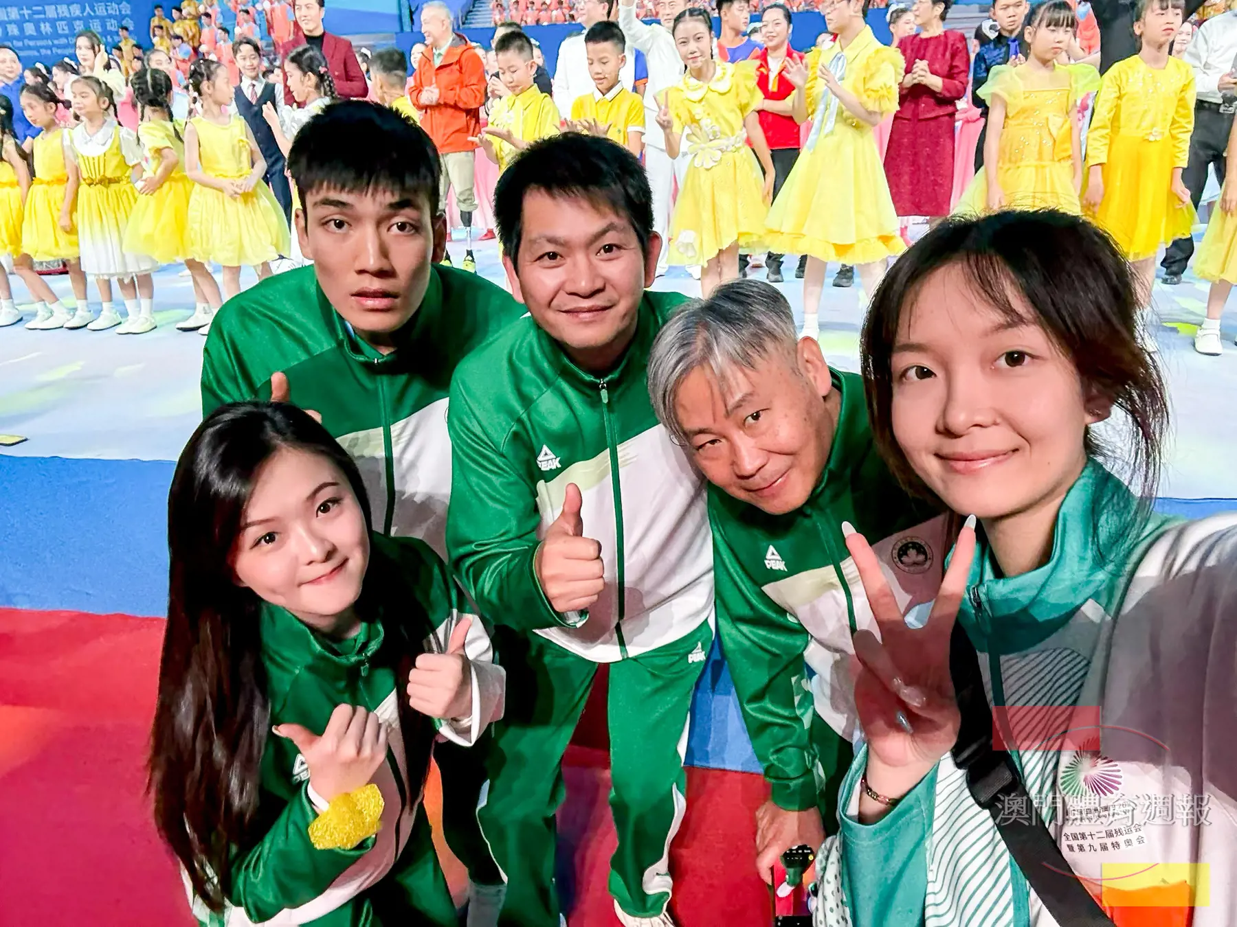 副2A 蕭宇康（左2）表示運動員在賽場上表現出“拼搏超越”的精神.jpg